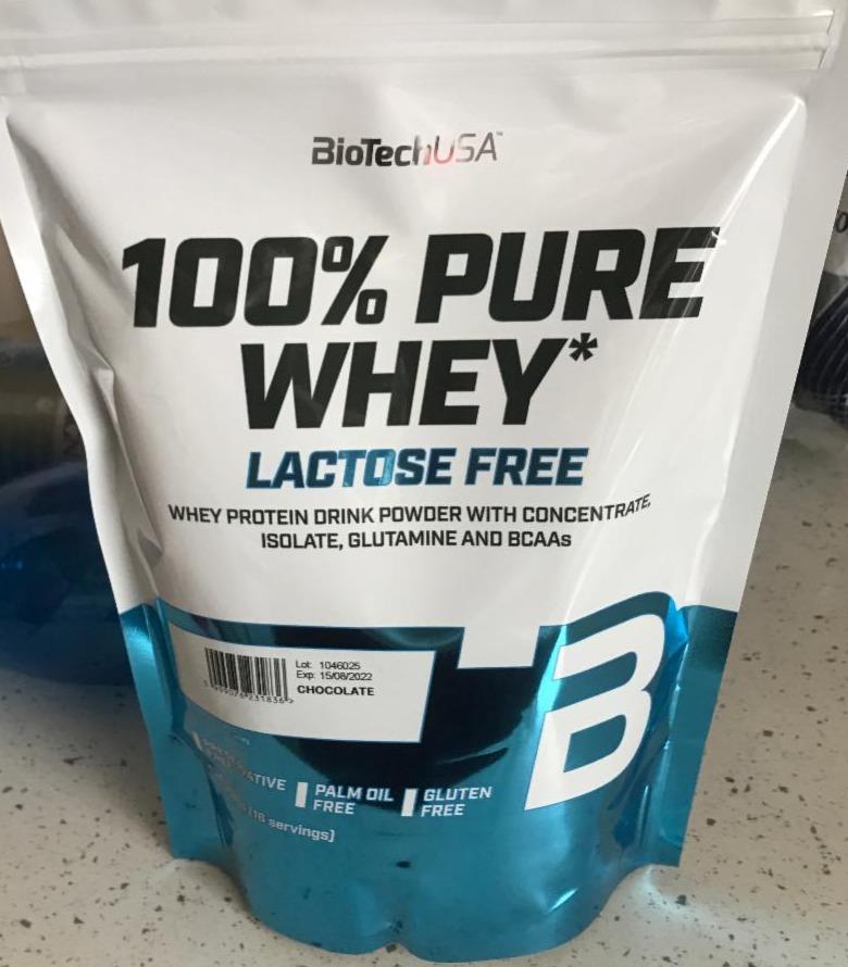 Fotografie - 100% Pure Whey Lactose free Chocolate BioTechUSA