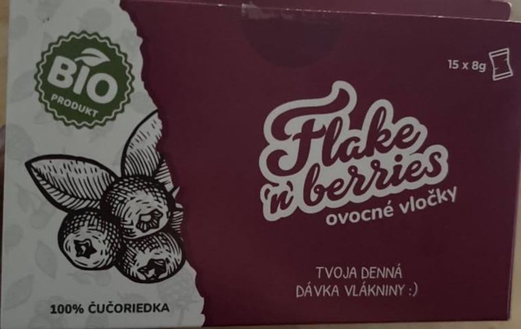 Fotografie - Flake'n berries ovocné vločky 100% Čučoriedka Bobule