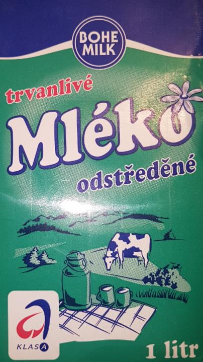 Fotografie - Trvanlivé mléko odstředěné Bohe Milk