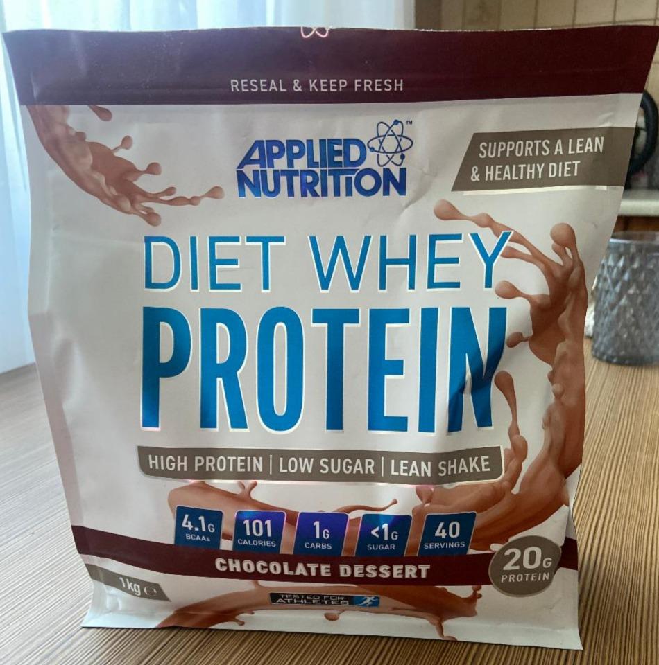 Fotografie - Diet Whey Protein Chocolate dessert Applied nutrition