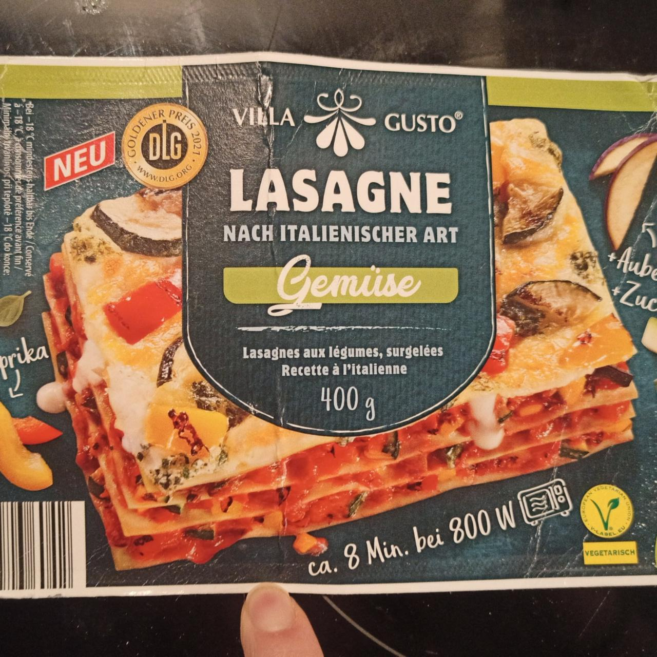 Fotografie - Lasagne Gemüse Villa Gusto