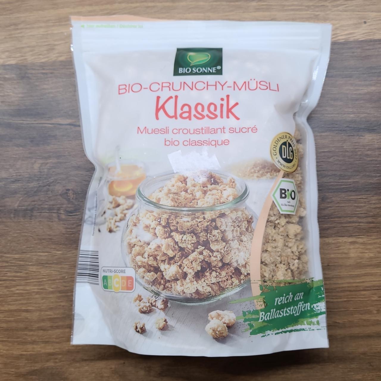 Fotografie - Bio-crunchy-müsli Klassik Bio Sonne