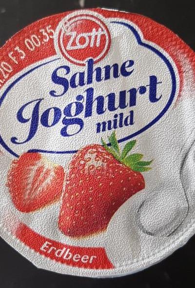 Fotografie - Sahne Joghurt mild Erdbeere Zott