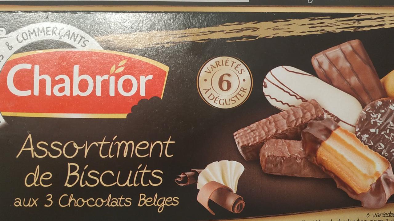 Fotografie - Assortiment de Biscuits aux 3 Chocolats Belges Chabrior