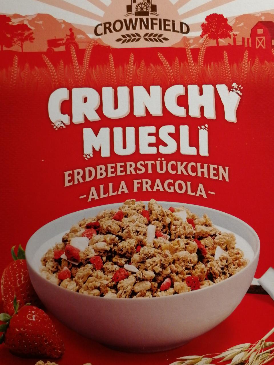 Fotografie - Crunchy Muesli Erdbeerstücken Crownfield