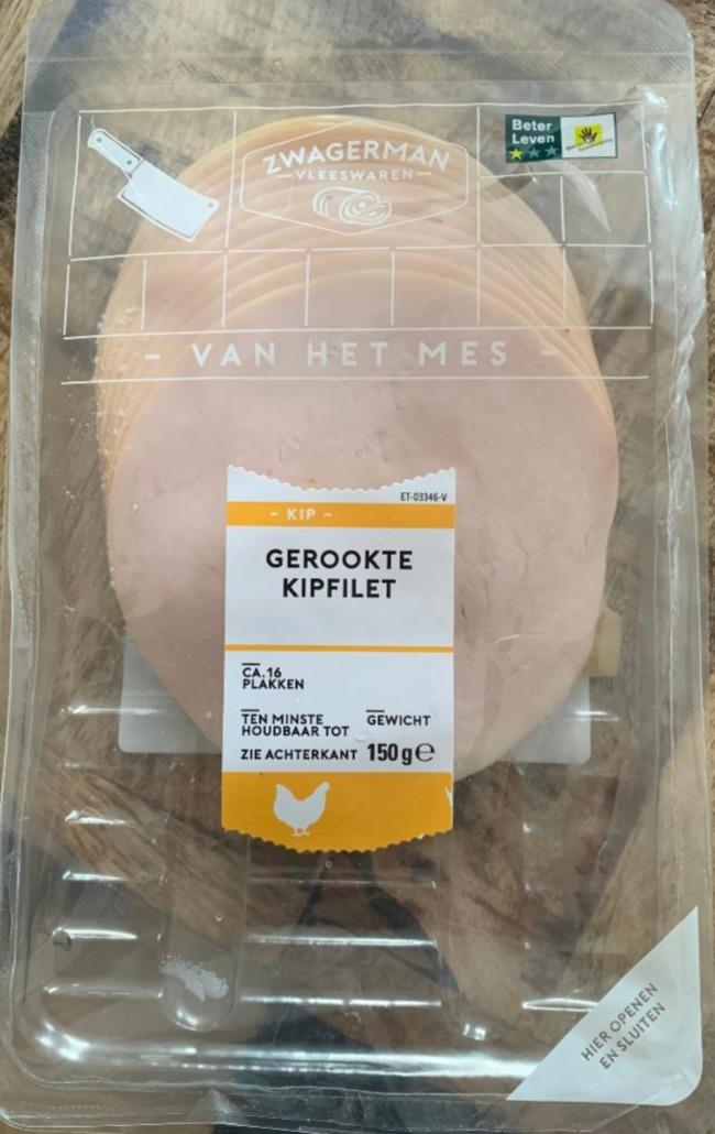 Fotografie - Gerookte Kipfilet Plakken Zwagerman