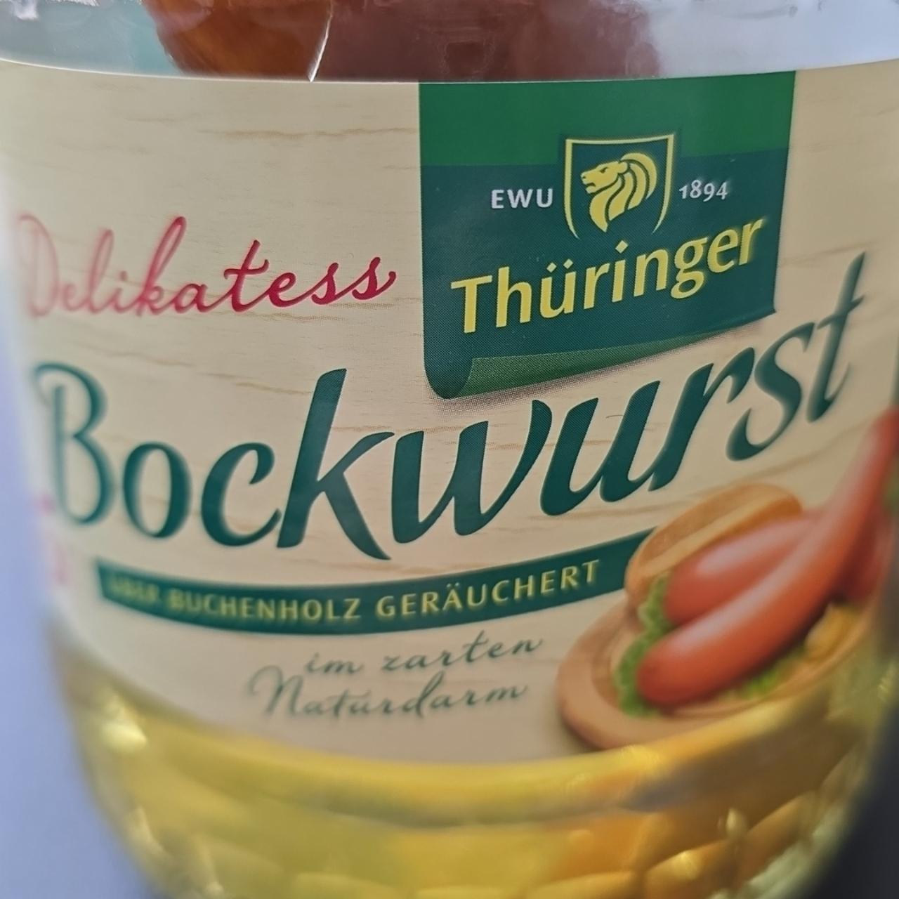 Fotografie - Delikatess Bockwurst Thüringer