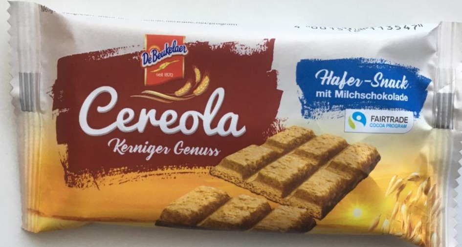 Fotografie - Cereola Hafer Snack mit Milchschokolade