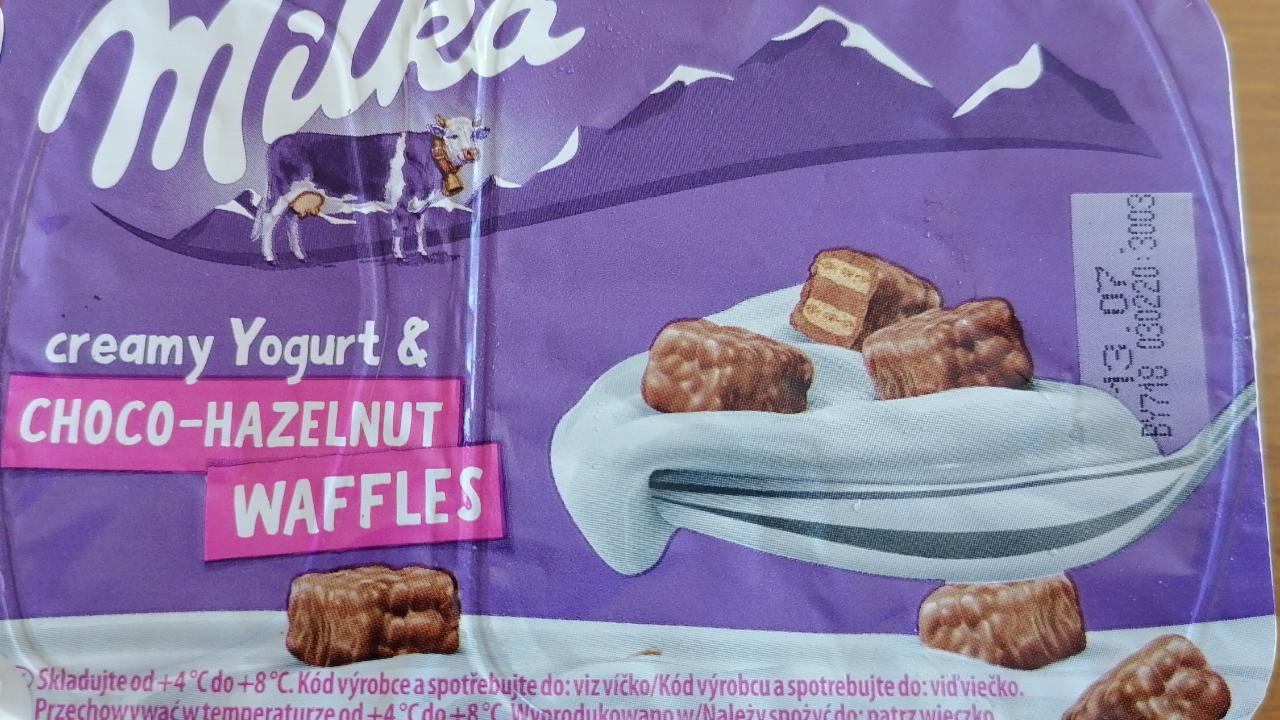 Fotografie - Creamy Yogurt & Choco-hazelnut Waffles Milka