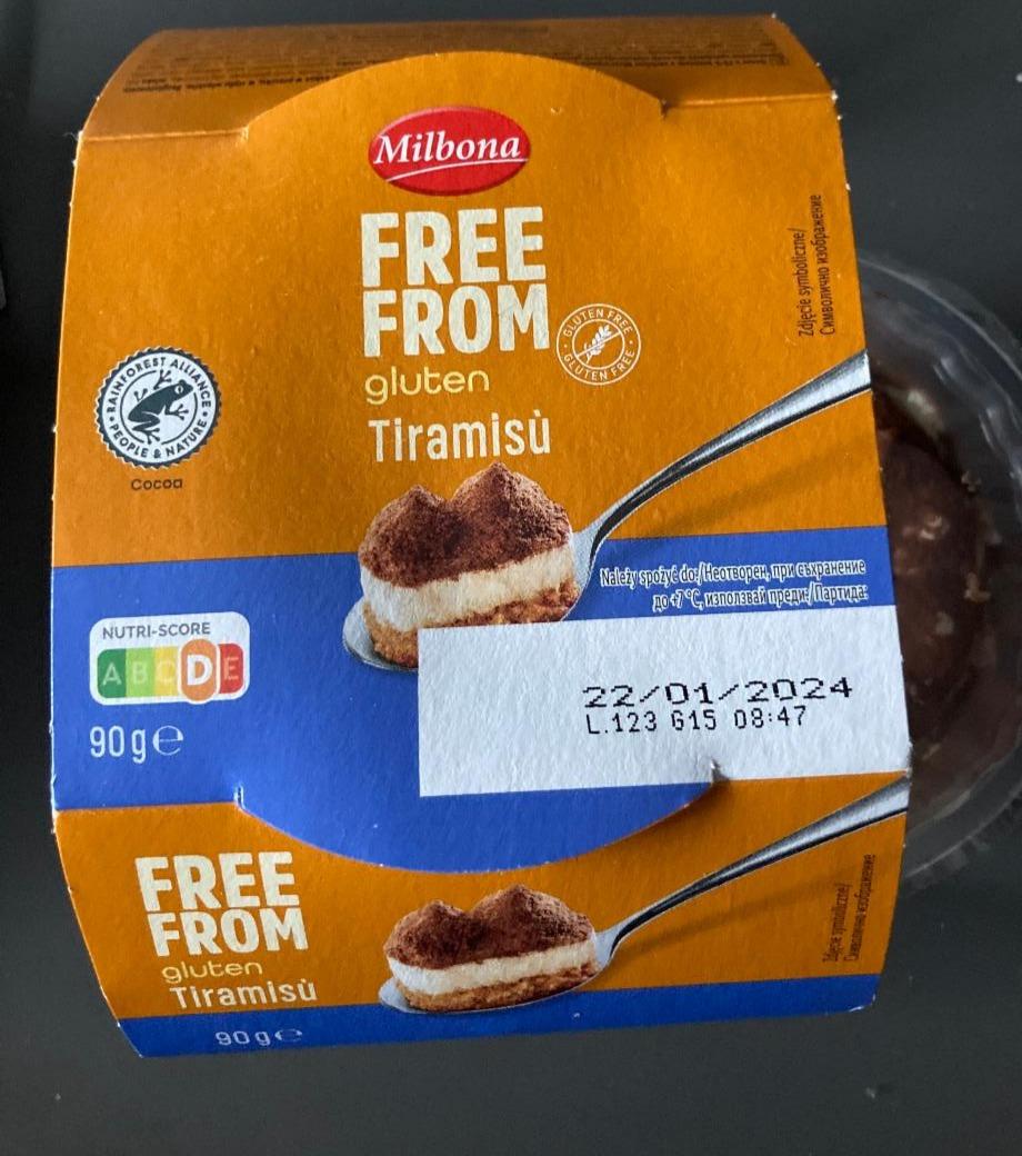 Fotografie - tiramisu free from gluten Milbona