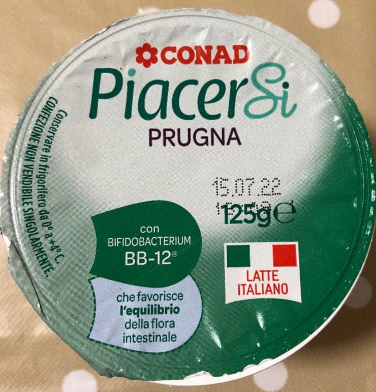 Fotografie - Yogurt PiacerSi Prugna Conad