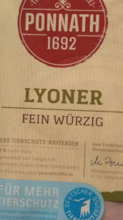 Fotografie - Lyoner, fein würzig Ponnath