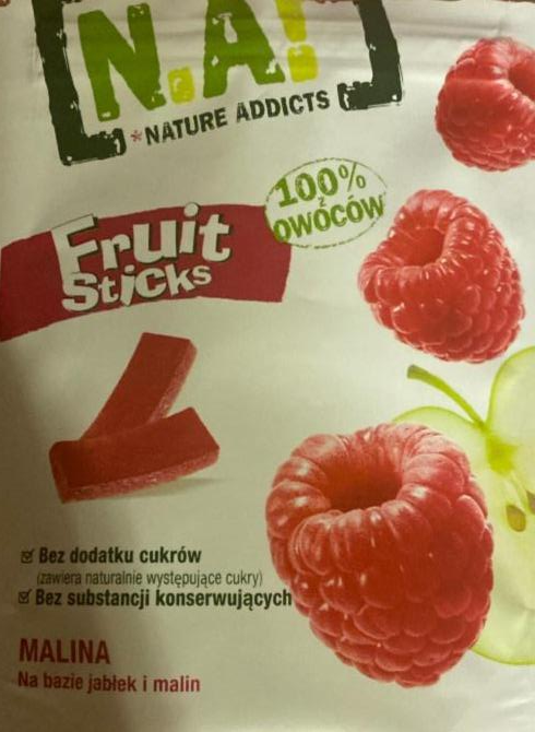 Fotografie - Fruit sticks malina żelki N.A!