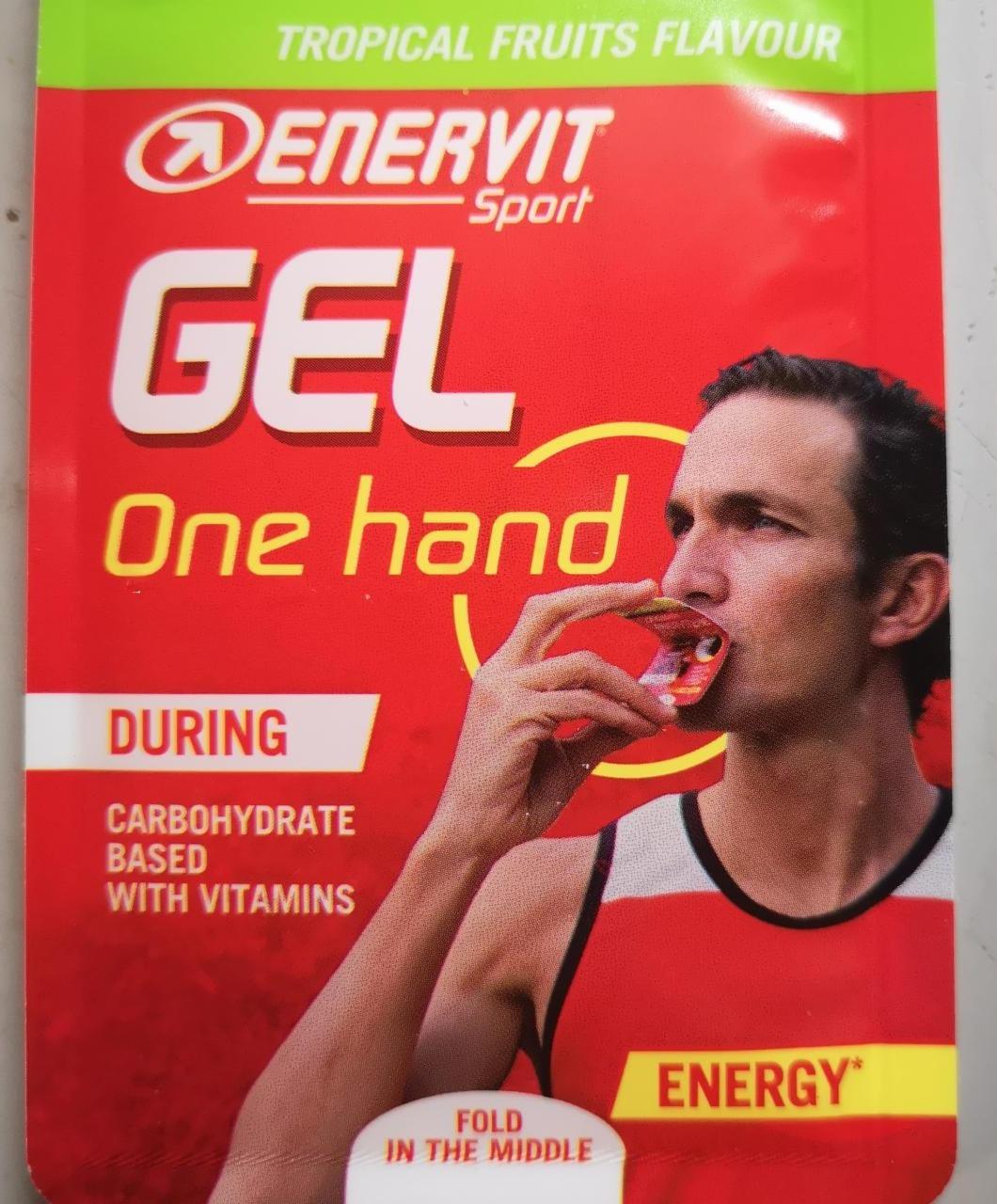 Fotografie - Gel One hand Tropical fruits flavour Enervit sport