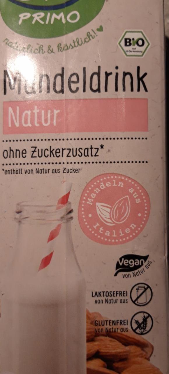 Fotografie - Bio Mandeldrink Natur ohne Zuckerzusatz Primo