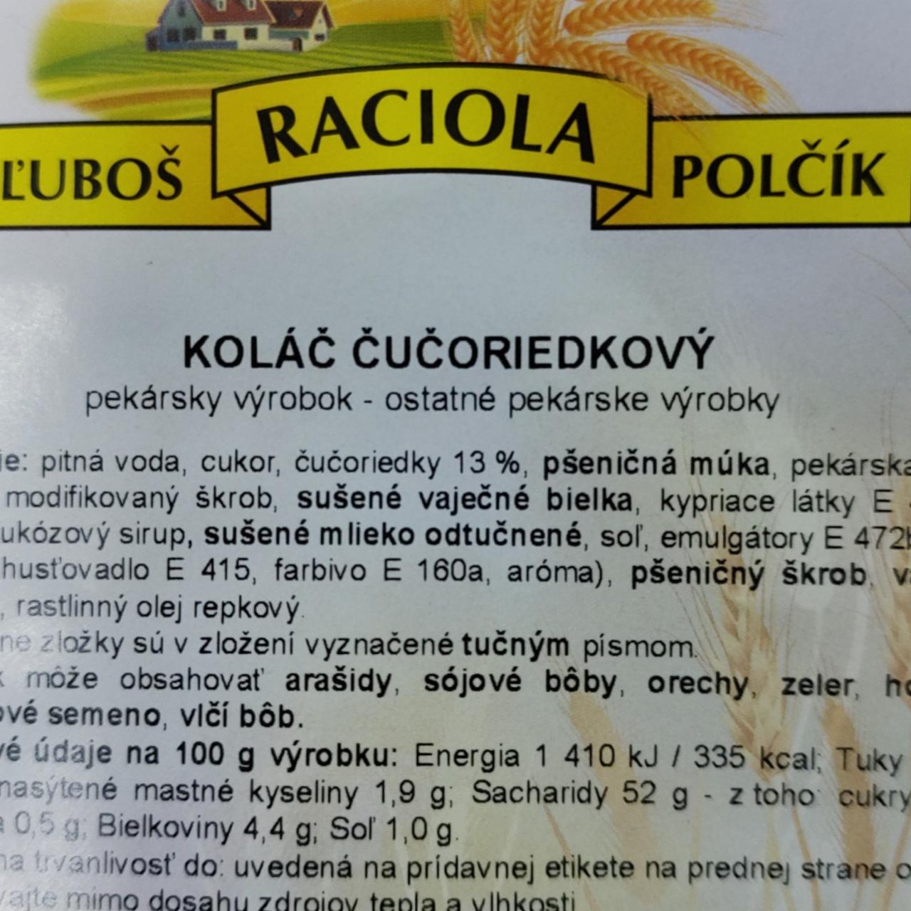 Fotografie - Koláč čučoriedkový Raciola