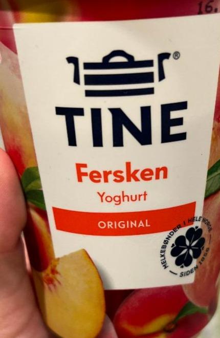 Fotografie - Fersken Yoghurt original Tine