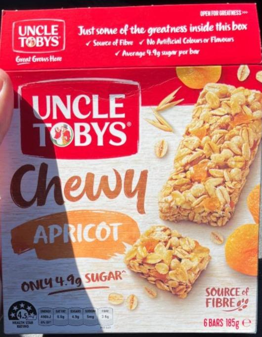 Fotografie - Chewy Apricot Muesli Bar Uncle Tobys