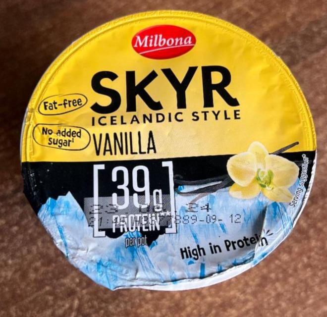 Fotografie - Skyr Fat Free Vanilla Milbona