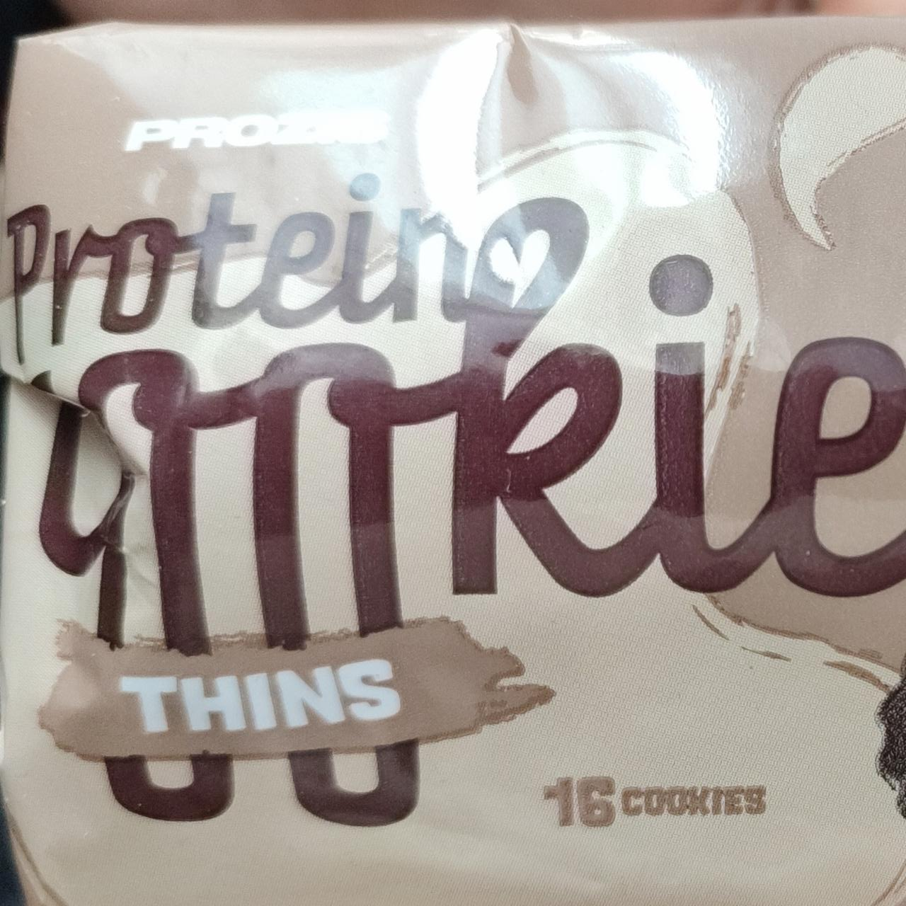 Fotografie - Protein cookies thins Prozis