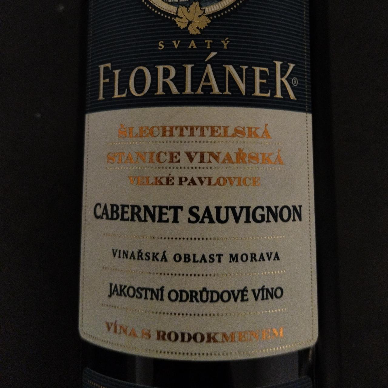 Fotografie - Cabernet Sauvignon Svatý Floriánek