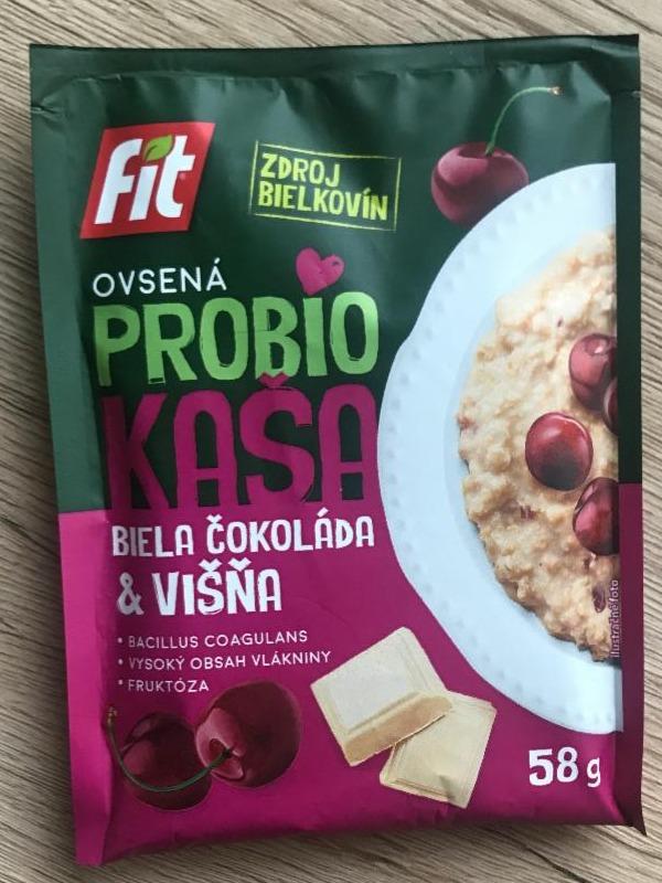 Fotografie - Fit Probio kaša biela čokoláda a višňa