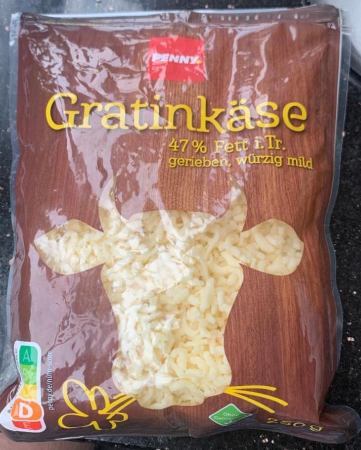 Fotografie - Gratinkäse 47% Fett i.Tr. gerieben Penny