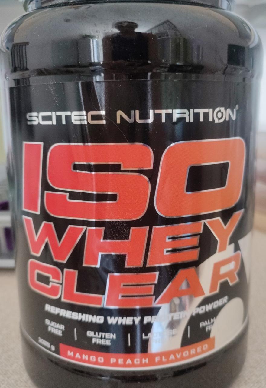 Fotografie - Iso Whey Clear Mango Peach Scitec Nutrition