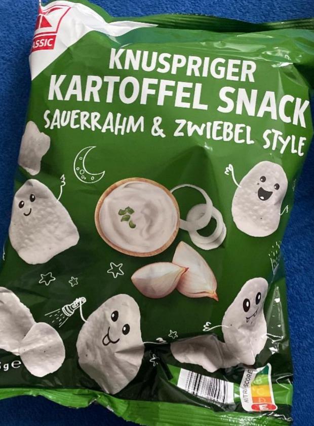 Fotografie - Knuspriger Kartoffel snack Sauerrahm & Zwiebel style K-Classic