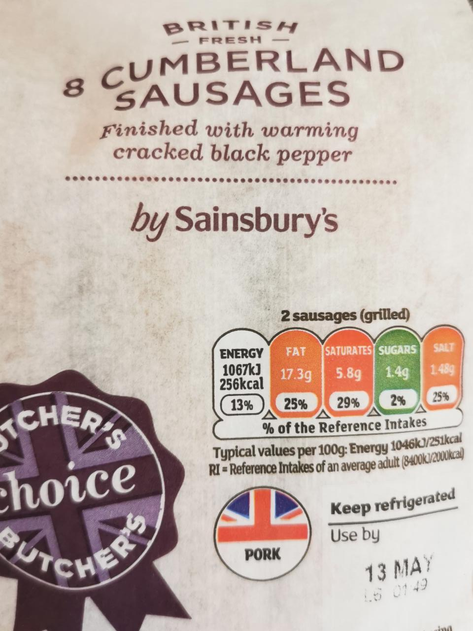 Fotografie - 8 Cumberland Sausages by Sainsbury's