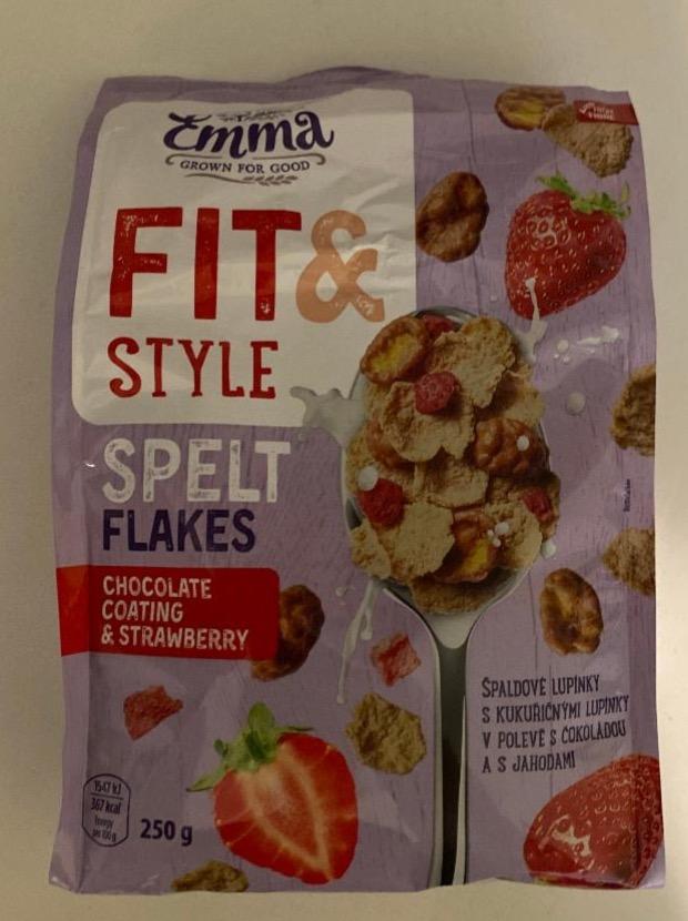 Fotografie - Fit & style spelt flakes chocolate coating & Strawberry Emma grown for good