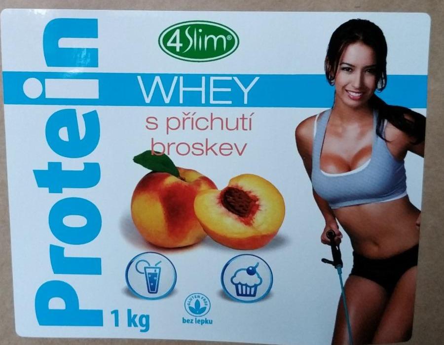 Fotografie - WHEY PROTEIN S PŘÍCHUTÍ BROSKVE 4Slim