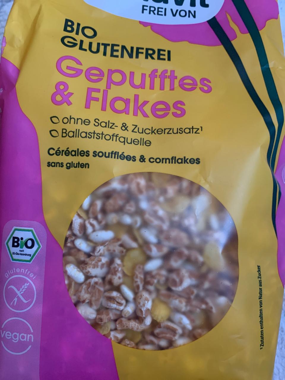 Fotografie - Bio glutenfrei Gepufftes & Flakes Alnavit