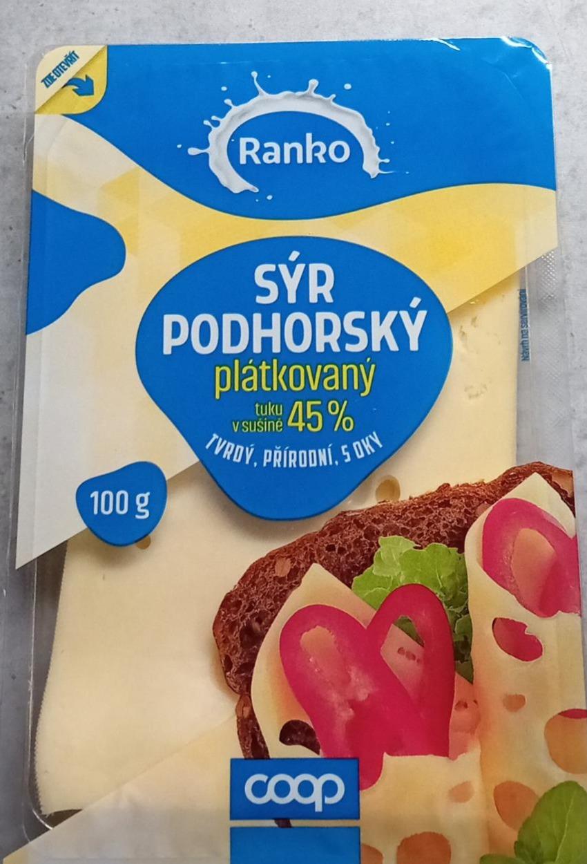 Fotografie - Sýr podhorský plátkovaný 45% Ranko