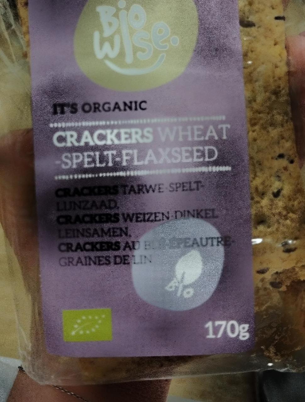 Fotografie - Crackers Wheat Spelt-Flaxseed Bio Wise