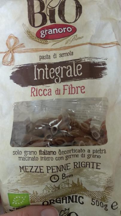 Fotografie - Bio Integrale Ricca di Fibre Mezze Penne Rigate Bio Granoro