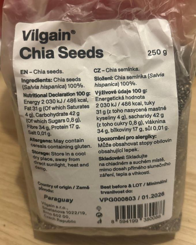 Fotografie - Chia Seeds Vilgain