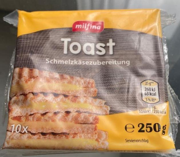 Fotografie - Toast Schmelzkäsezubereitung Milfina