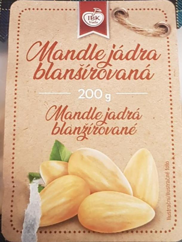 Fotografie - Mandle jádra blanšírovaná IBK trade