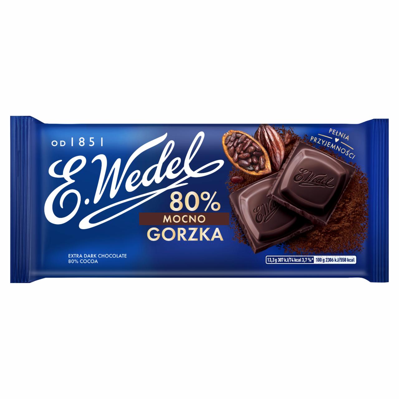 Fotografie - Czekolada mocno gorzka 80% E. Wedel