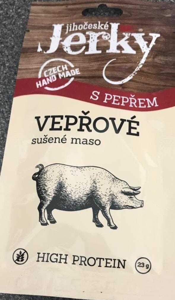 Fotografie - Vepřové sušené maso s pepřem Jihočeské Jerky