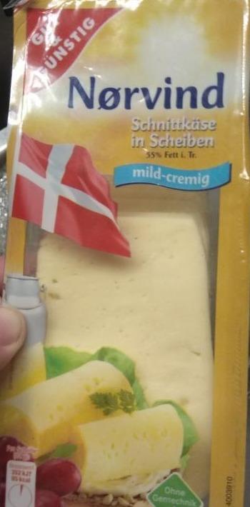 Fotografie - Schnittkäse in Scheiben Nørvind Gut & Günstig