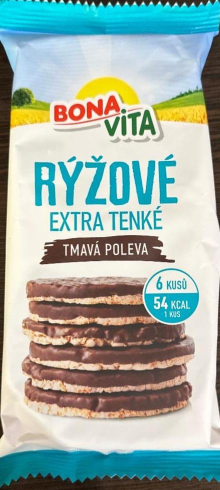 Fotografie - Rýžové extra tenké tmavá poleva Bonavita