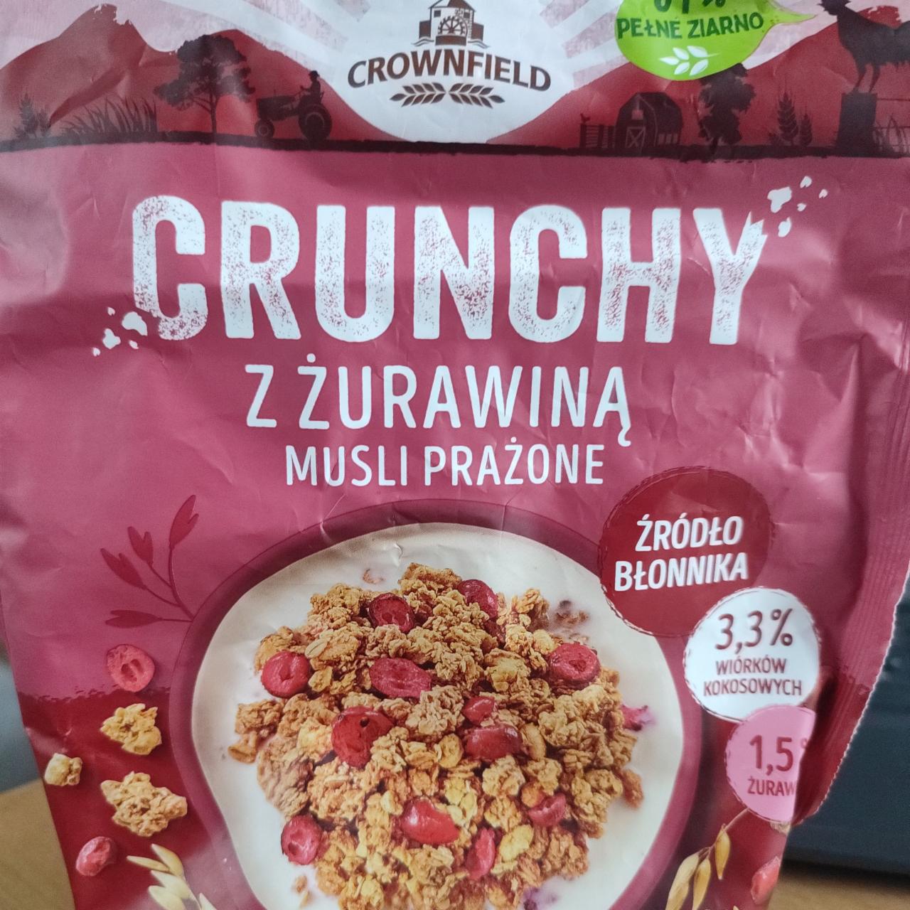 Fotografie - Crunchy z żurawiną musli prażone Crownfield