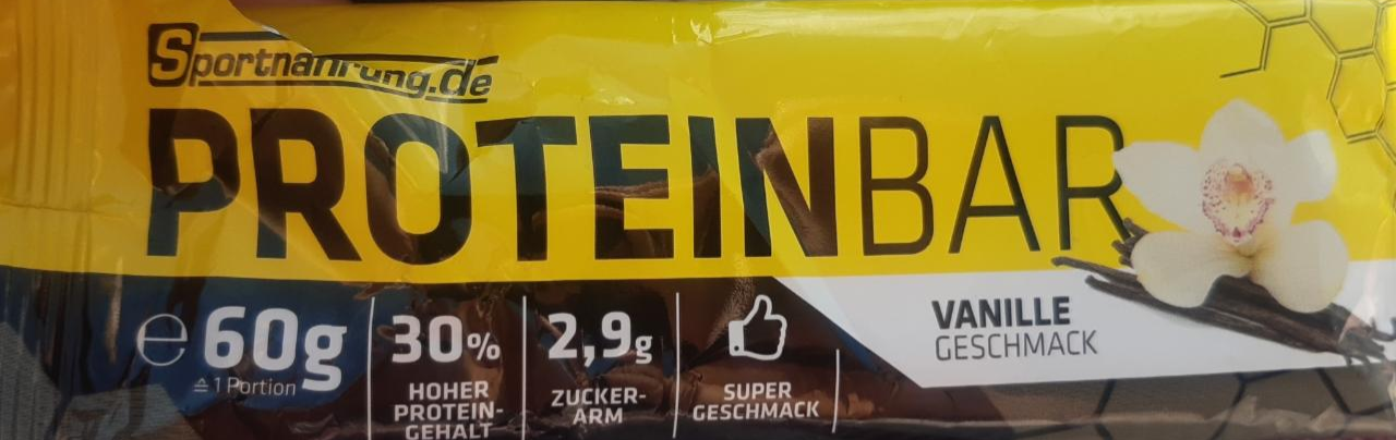 Fotografie - proteinbar vanille geschmack Sportnahrung.de