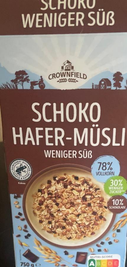 Fotografie - Schoko hafer-müsli weniger süß Crownfield