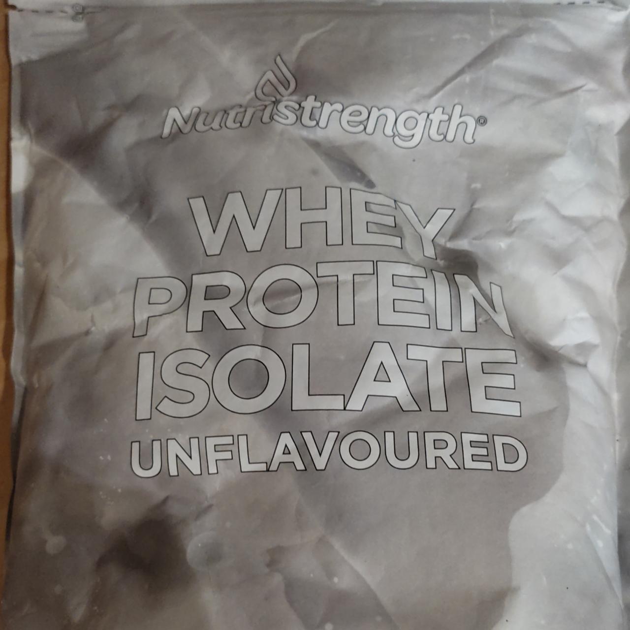 Fotografie - Whey protein isolate unflavoured Nutristrength