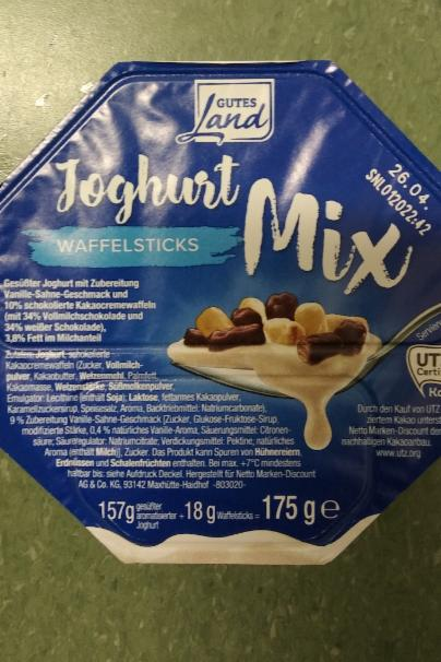 Fotografie - joghurt mix Waffelsticks - Gutes Land