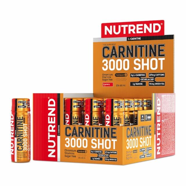 Fotografie - Carnitine 3000 shot strawberry (jahoda) Nutrend