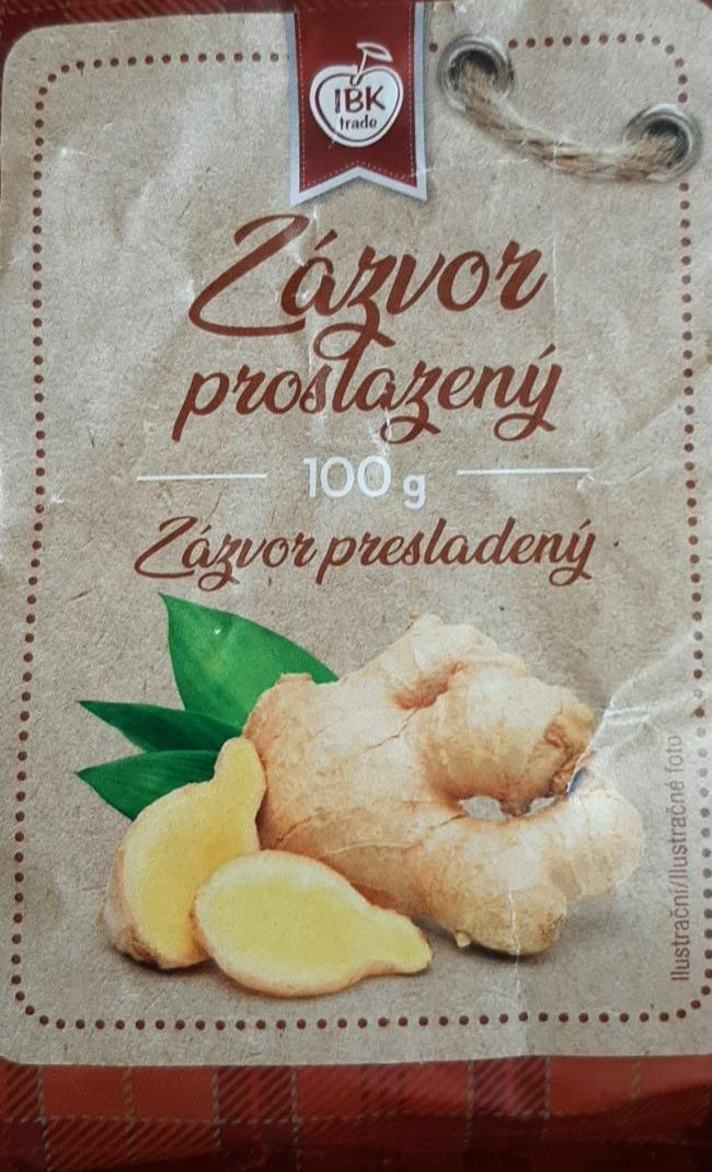 Fotografie - Zázvor proslazený IBK Trade